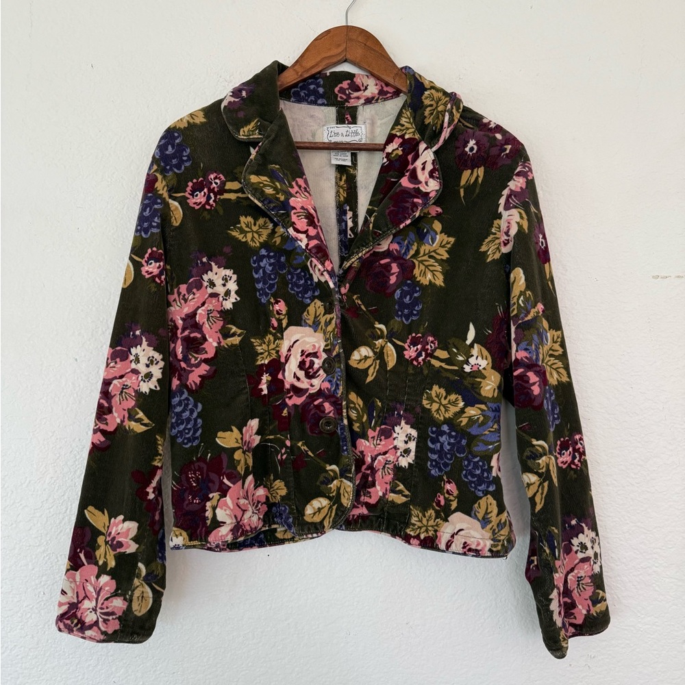Live a Little Vintage Floral Blazer